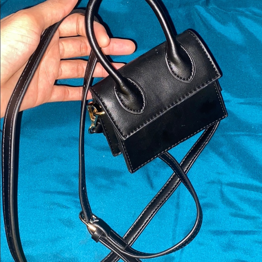Black all purpose mini bag